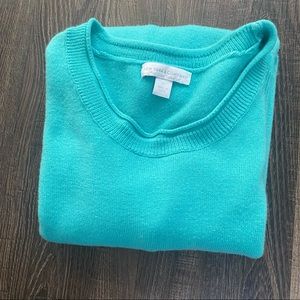 New York and Co Cozy Teal Sweater